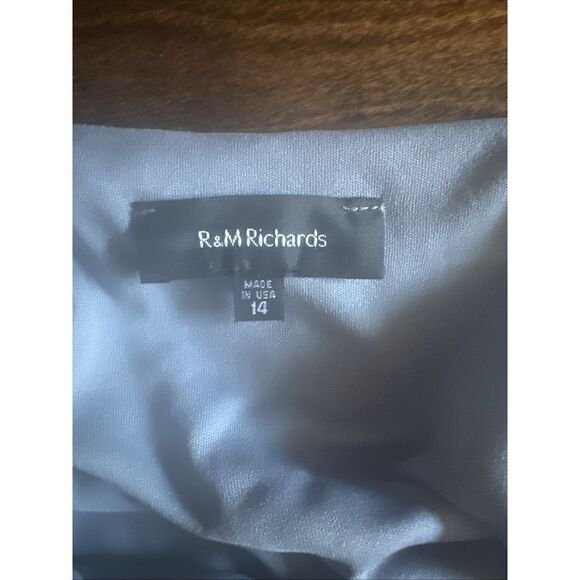 R+M Richards Turquoise Sequined Lace  Jacket & Top Womens 14 Open Front - Picture 8 of 8